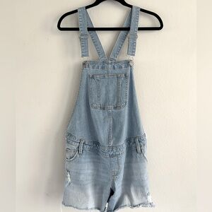 Shortalls Maternity Jean Shorts - Isabel Maternity by Ingrid & Isabel Light Wash